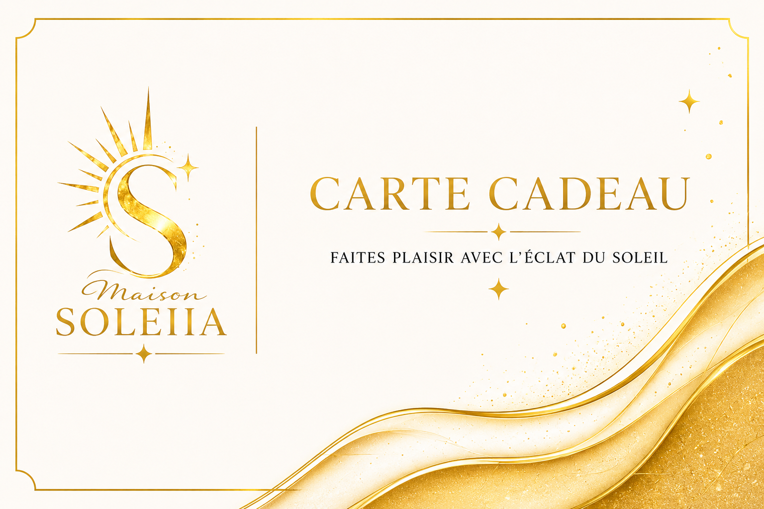 Carte cadeau Maison Soleiia